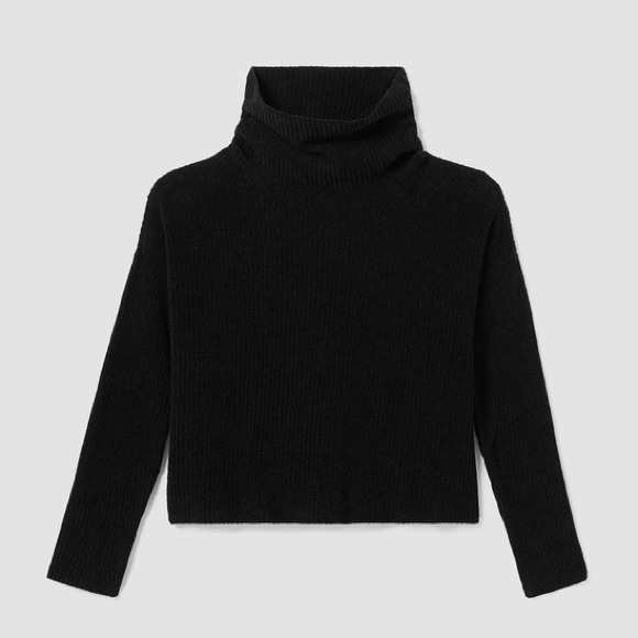 NWT Eileen Fisher Organic Cotton Chenille Turtleneck Top - Picture 5 of 5